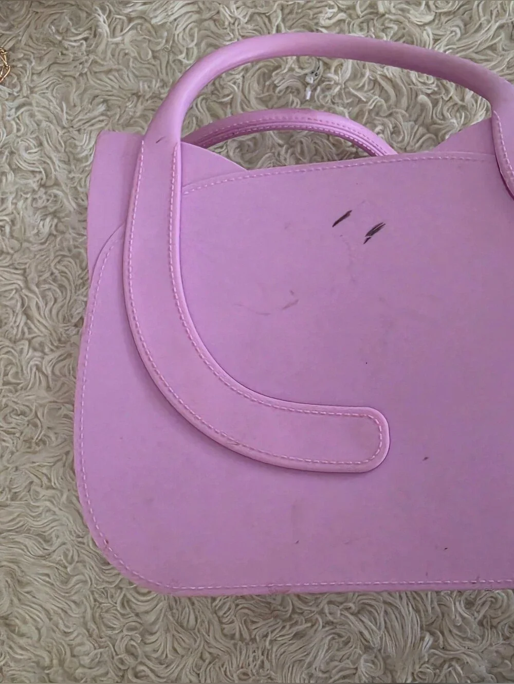 LOL Pink Cat Face Crossbody Bag - Cute Pink Shoulder Purse